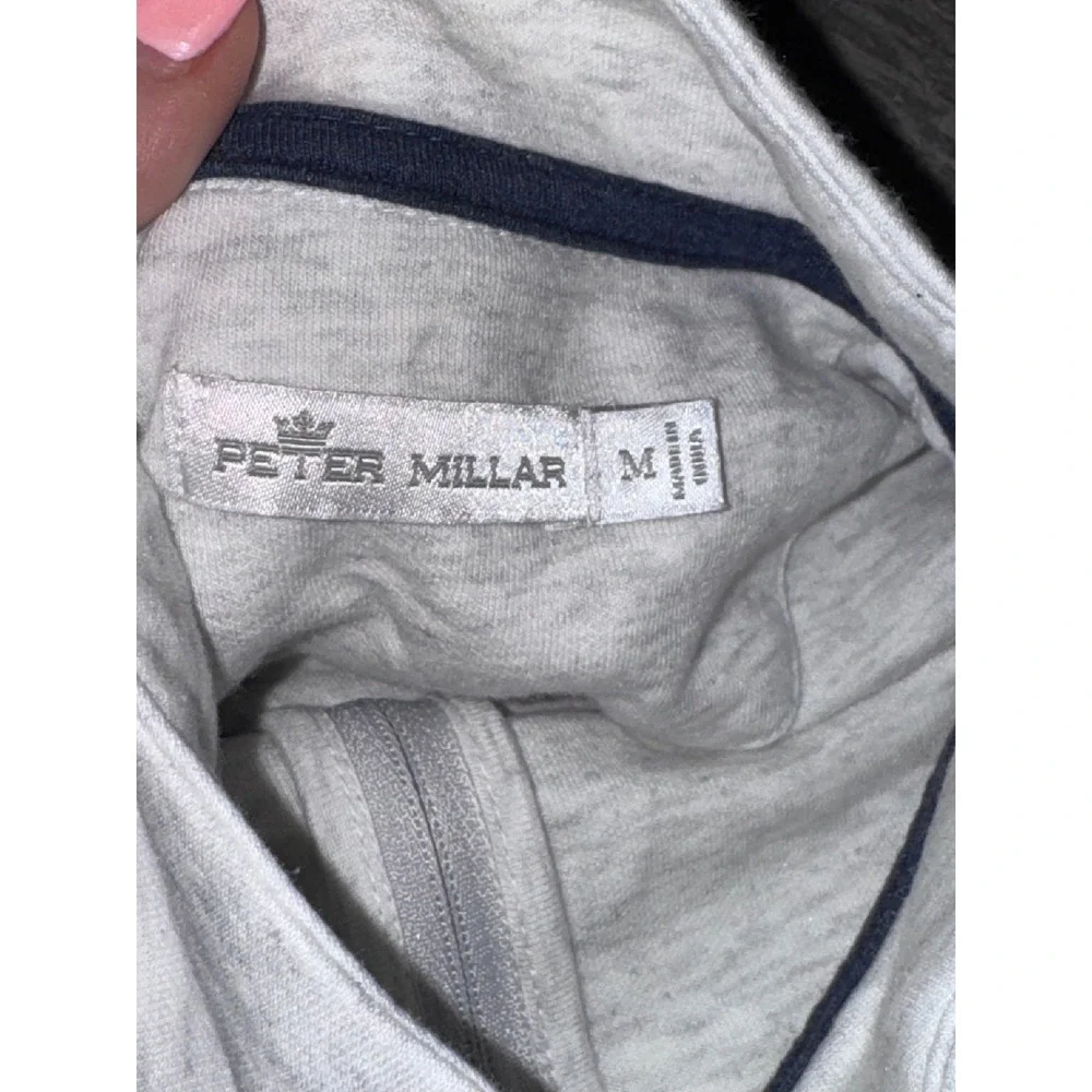 Peter Millar UGA Bulldog Quarter‎ Zip Jacket Mens Medium Gray Full Zip Athletic